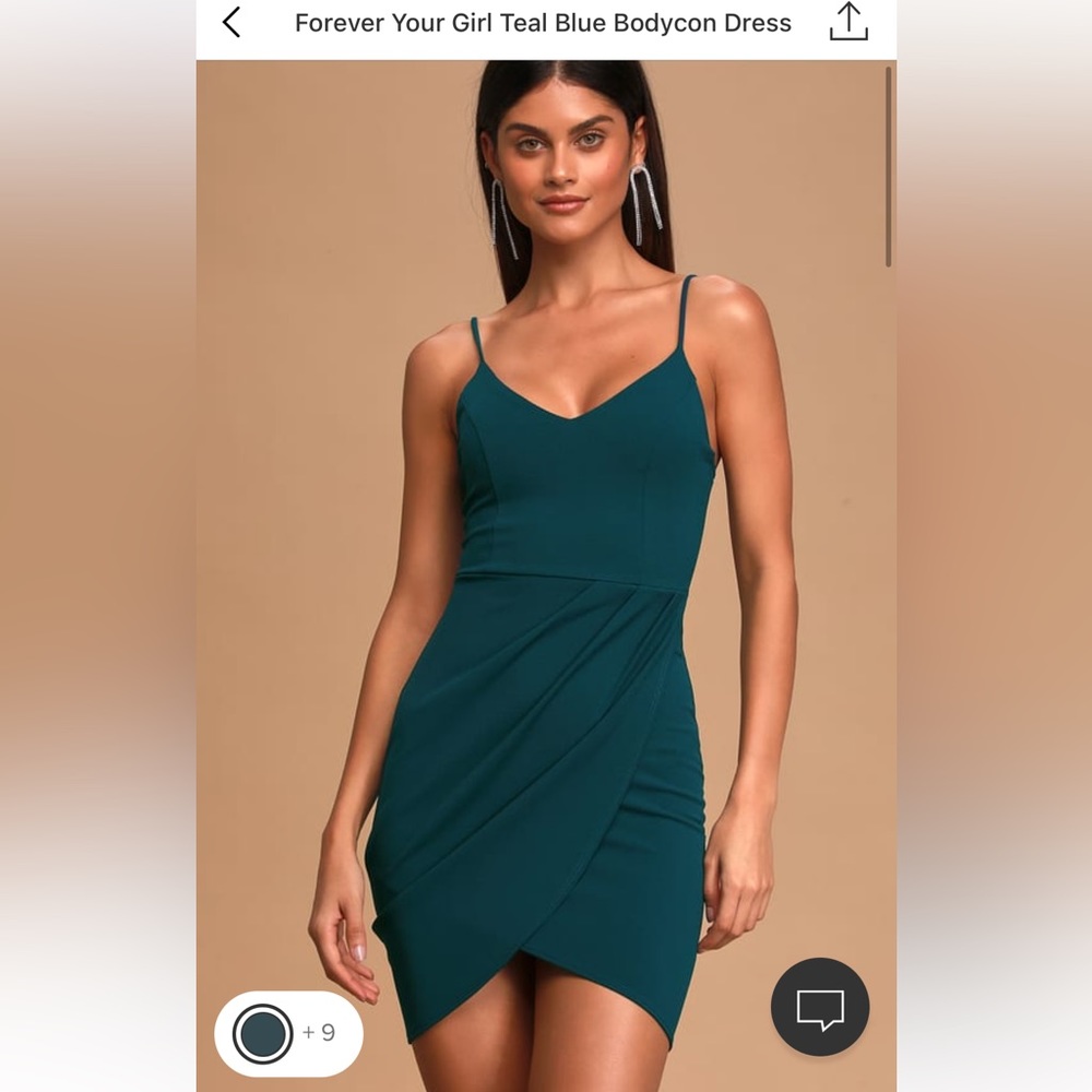 Lulus teal dress size M